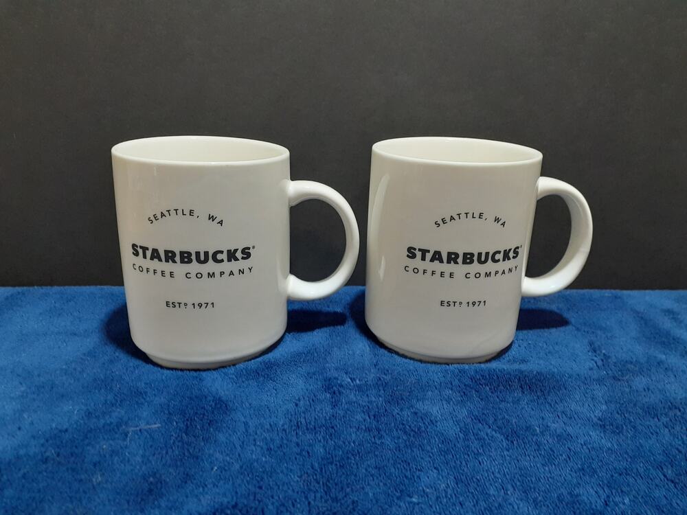 2018 Starbucks Coffee Tea Mugs Seattle Washington est 1971 14 oz